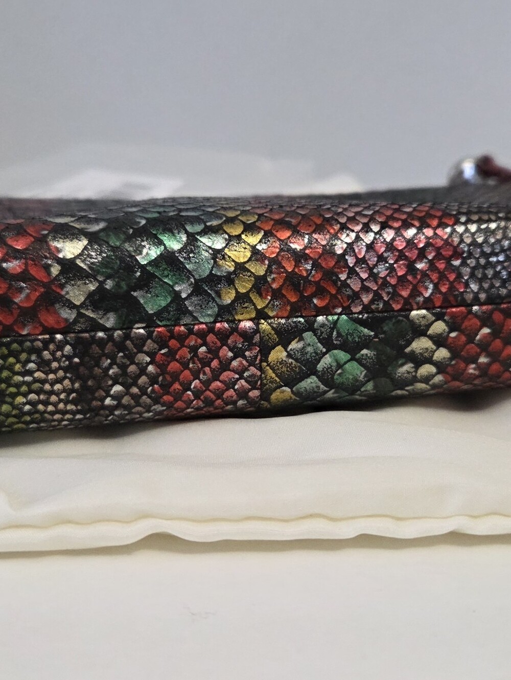 HOBO Darcy Multicolor Iridescent Snake-Embossed Crossbody Bag - Picture 6 of 7